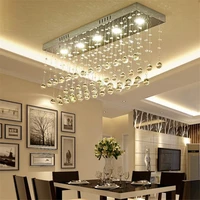 factory nordic crystal rectangle ceiling lamp creative led ceiling light for living room lustres lighting fixture plafonnier