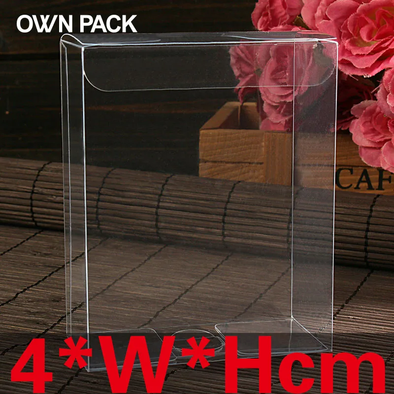 10 шт./лот 4 * W Hcm коробка из ПВХ/упаковочная коробка/Витрина и