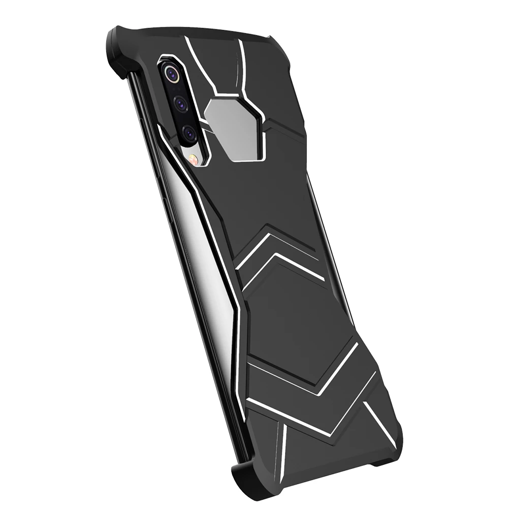 R JUST алюминиевый защитный чехол для магнитный черный пантера Xiaomi Mi 9 телефона