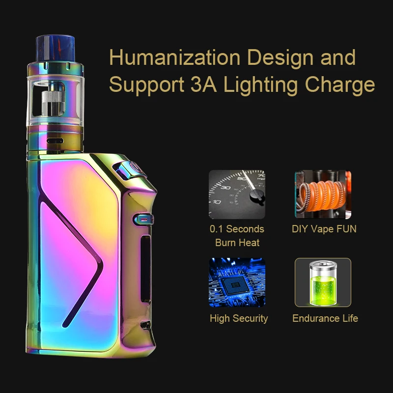 Электронная сигарета Vapor Storm V100 Storm100 3200 мАч аккумулятор 100 Вт TC бокс мод Sub Ohm