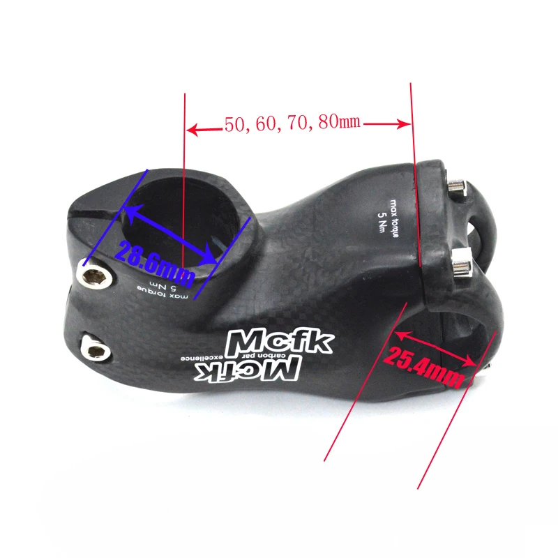 MCFK 3K карбоновый стержень mtb и дорожный велосипедный MTB велосипедные части