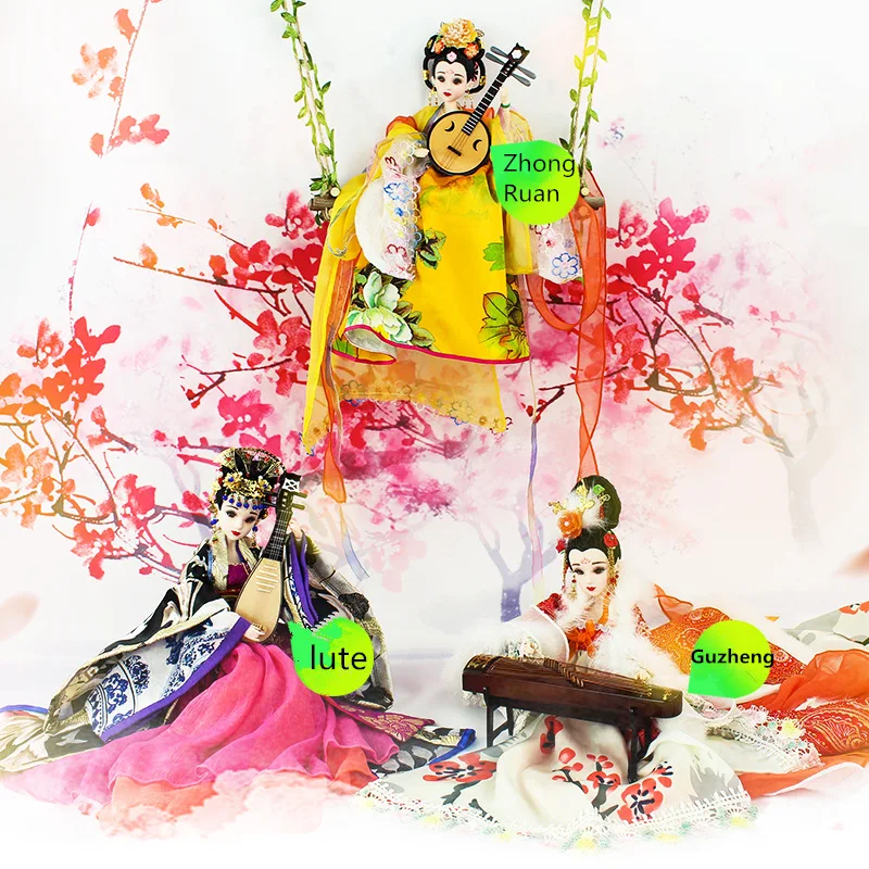 DBS BJD мини китайский инструмент для украшения включая коробку подходит 1/6