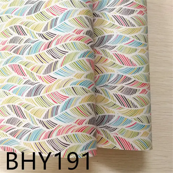BHY191 7,6*12 дюймов мультфильм печати искусственная кожа для DIY аксессуары BHY191 - Цвет: BHY191