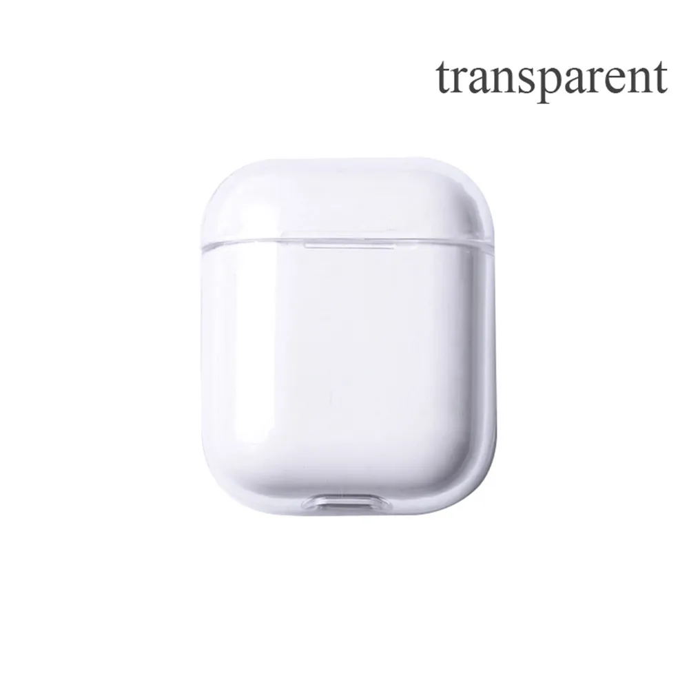 transparent Модный жесткий прозрачный PC чехол для наушников для Apple Airpods противоударный чехол для Air Pods чехол s Сплит ультратонкий протектор - Цвет: transparent