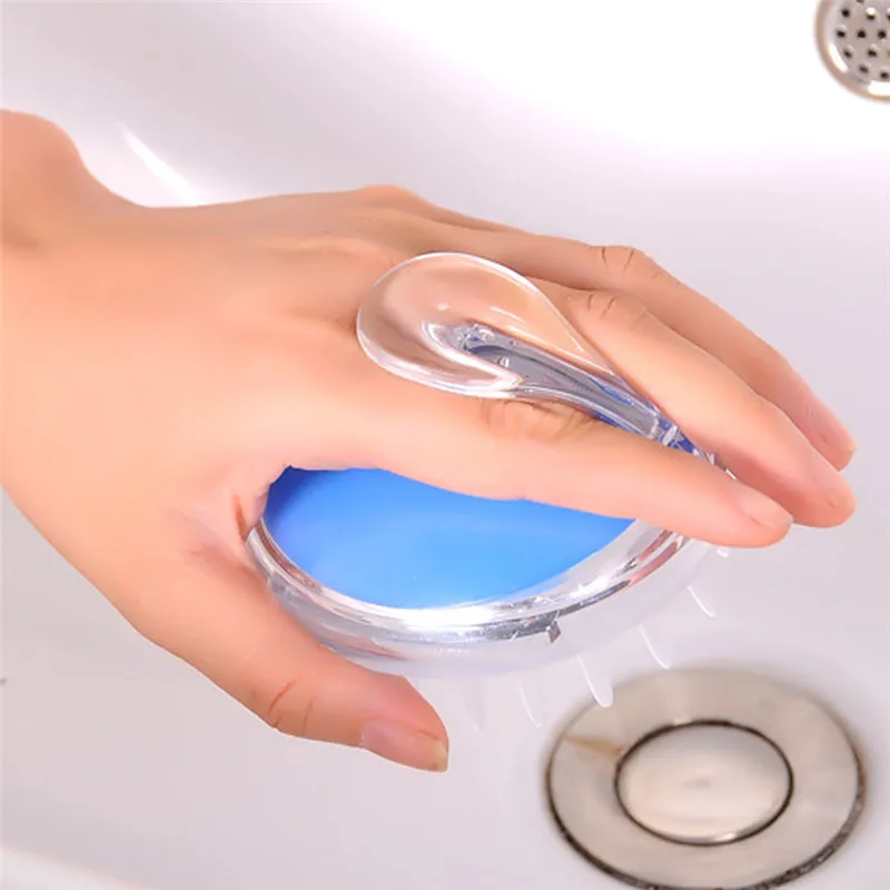 New Silicone Shampoo Scalp Brush Shower Body Washing Hair Massage ABS Massager Comb escova de cabelo | Красота и здоровье