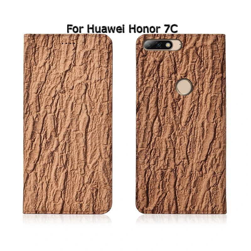 Дерево текстура натуральная кожа магнитный чехол для телефона для huawei Honor 6X7 7i 7A 7X Prime Pro откидной Чехол-подставка