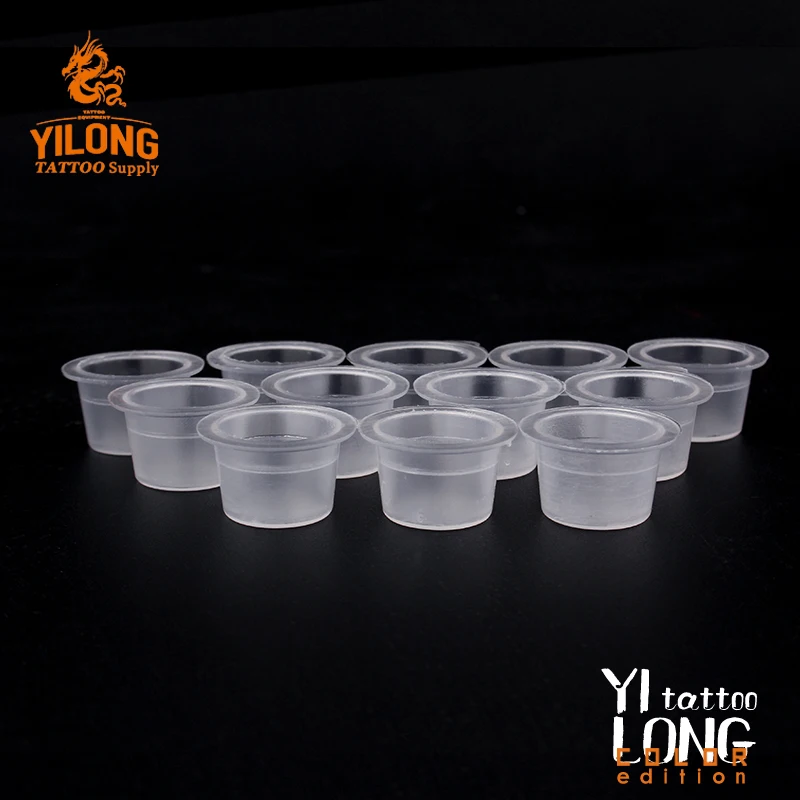Держатель для чернил YILONG пластиковый одноразовый 10*13 мм 500 шт. чашки тату