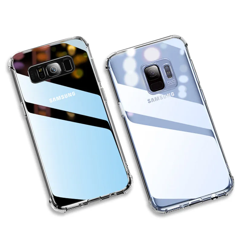 Роскошный ультра тонкий чехол для телефона с воздушной подушкой Samsung Galaxy S8 S9 Plus S10