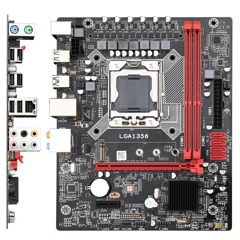 X79 материнская плата LGA1356 MATX USB2.0 SATA2 PCI E NVME M.2 SSD поддерживает регистр и память ecc