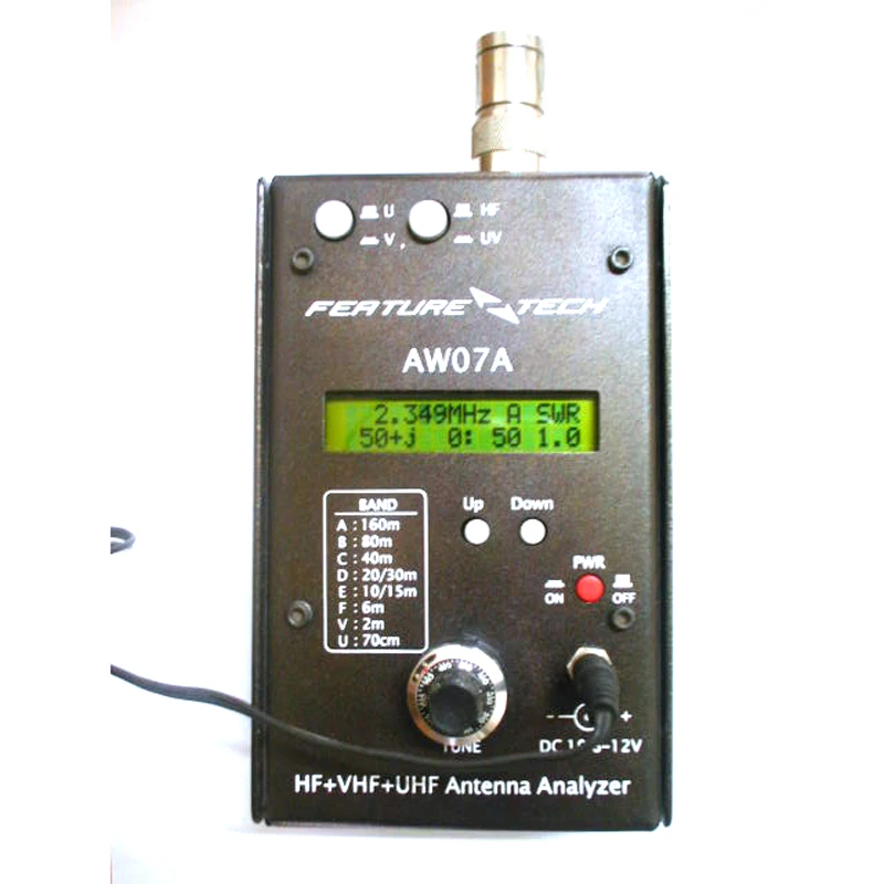 AW07A HF/ VHF/ UHF 160M Измеритель сопротивления кво антенна анализатор для Ветчины радио