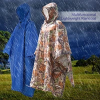 3 in 1 raincoat backpack rain cover waterproof tent hood hiking cycling rain coat outdoor camping windbreaker raincoat xx14