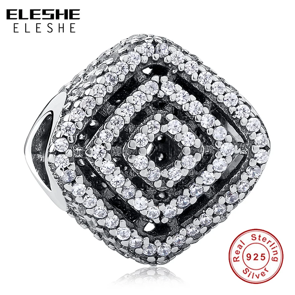 ELESHE Новое поступление Стерлинговое Серебро 925 пробы Геометрические линии