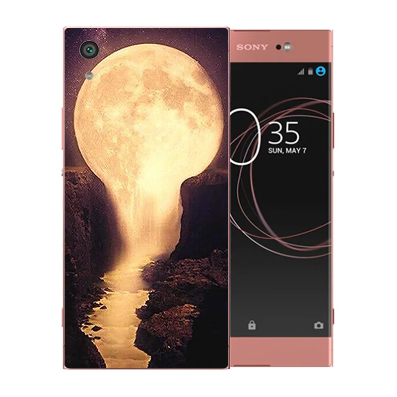 6 дюймов для Sony Xperia XA1 чехол телефона силиконовый с узором ночного неба G3221 G3212 G3223