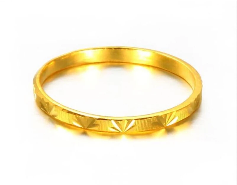 

Authentic Solid 24k Yellow Gold Ring/ Confession Love Ring/ Us Size 7