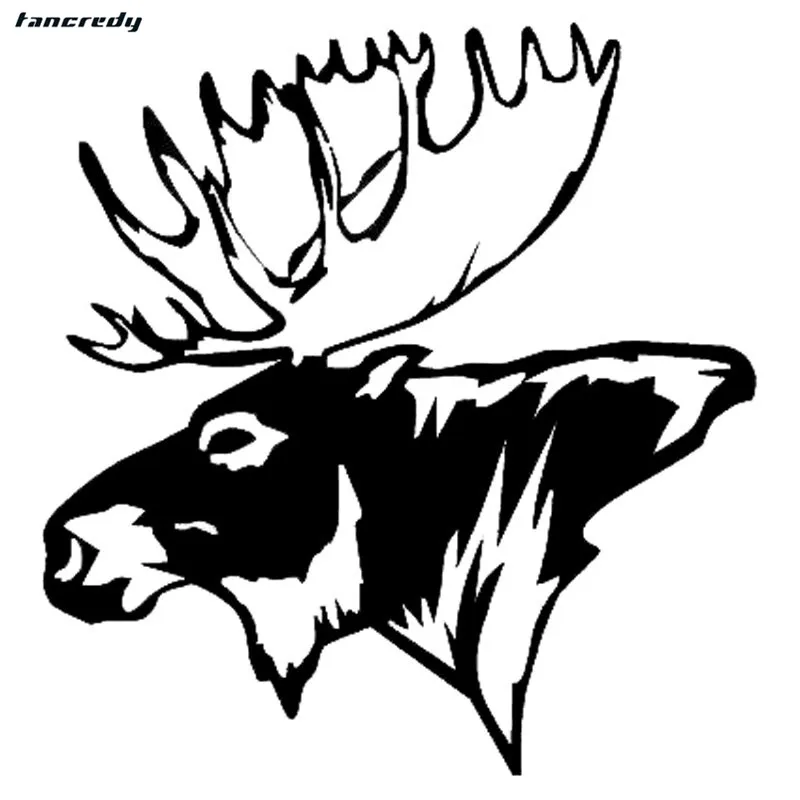 3D забавные Moose головы лук наклейки для автомобиля 14 5*15 2 см модные мотоциклетные