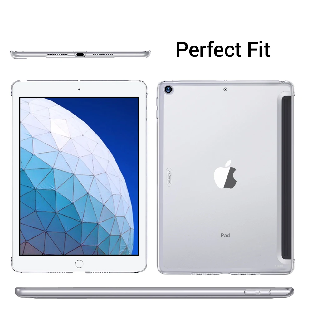 Чехол ESR для iPad Air 3 10," жесткий чехол прозрачный жесткий чехол подходит для смарт-клавиатуры тонкая задняя крышка для iPad Air3
