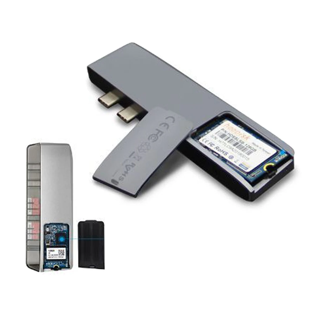 8 в 1 двойной USB-C USB 3,1 концентратор для Mini DP дисплей 5 к 60 Гц SSD расширение TF/SD кардридер USB 2,0/3,0 Тип C зарядка PD адаптер