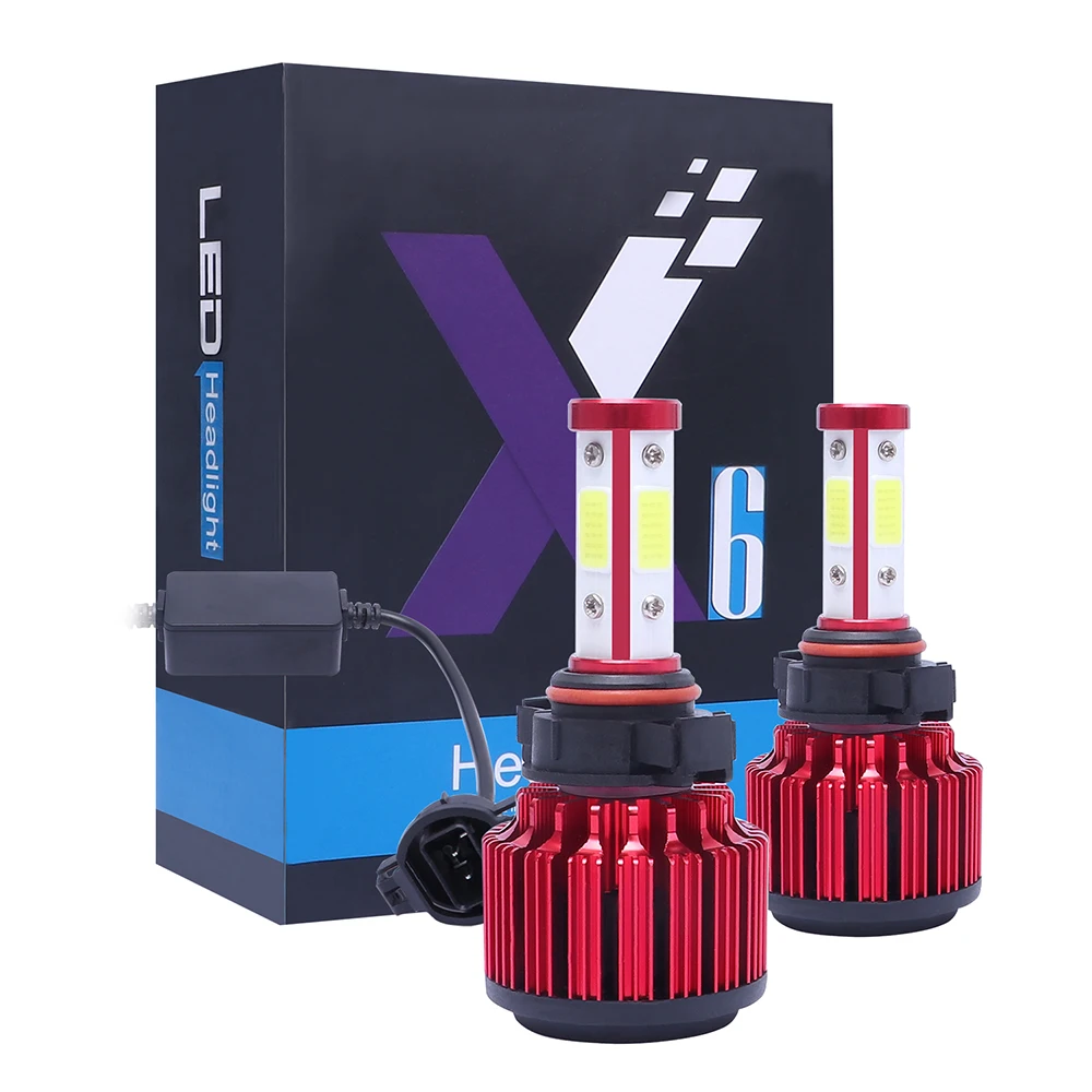 Автомобильные фары светодиодный 4 сторонний фонарь 2 шт. 6500 К H4/HB4/9006/H11/9005|Абажуры| |