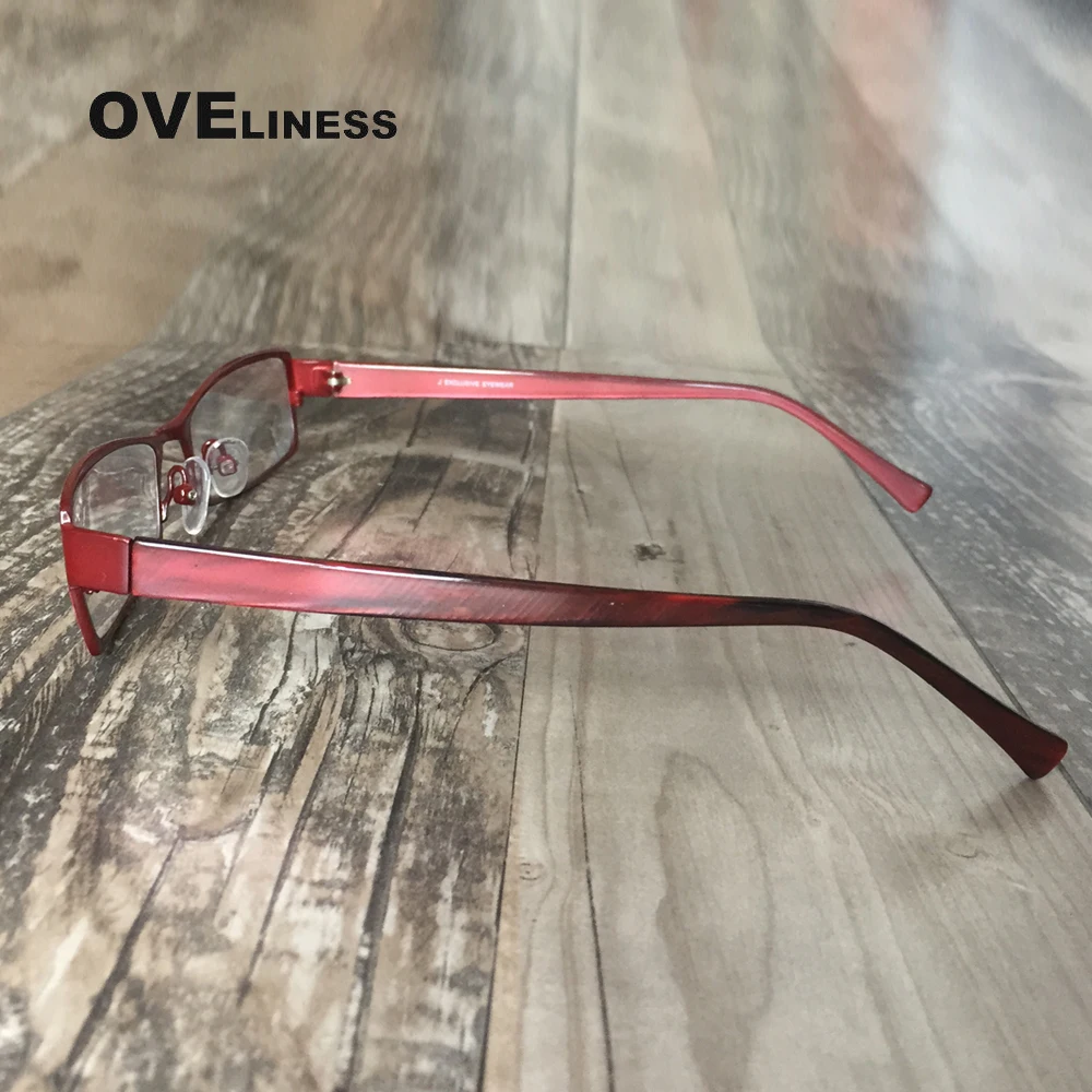 optical glasses frame women red color myopia glasses square clear glasses spectacle frames full rim prescription eyewear frame