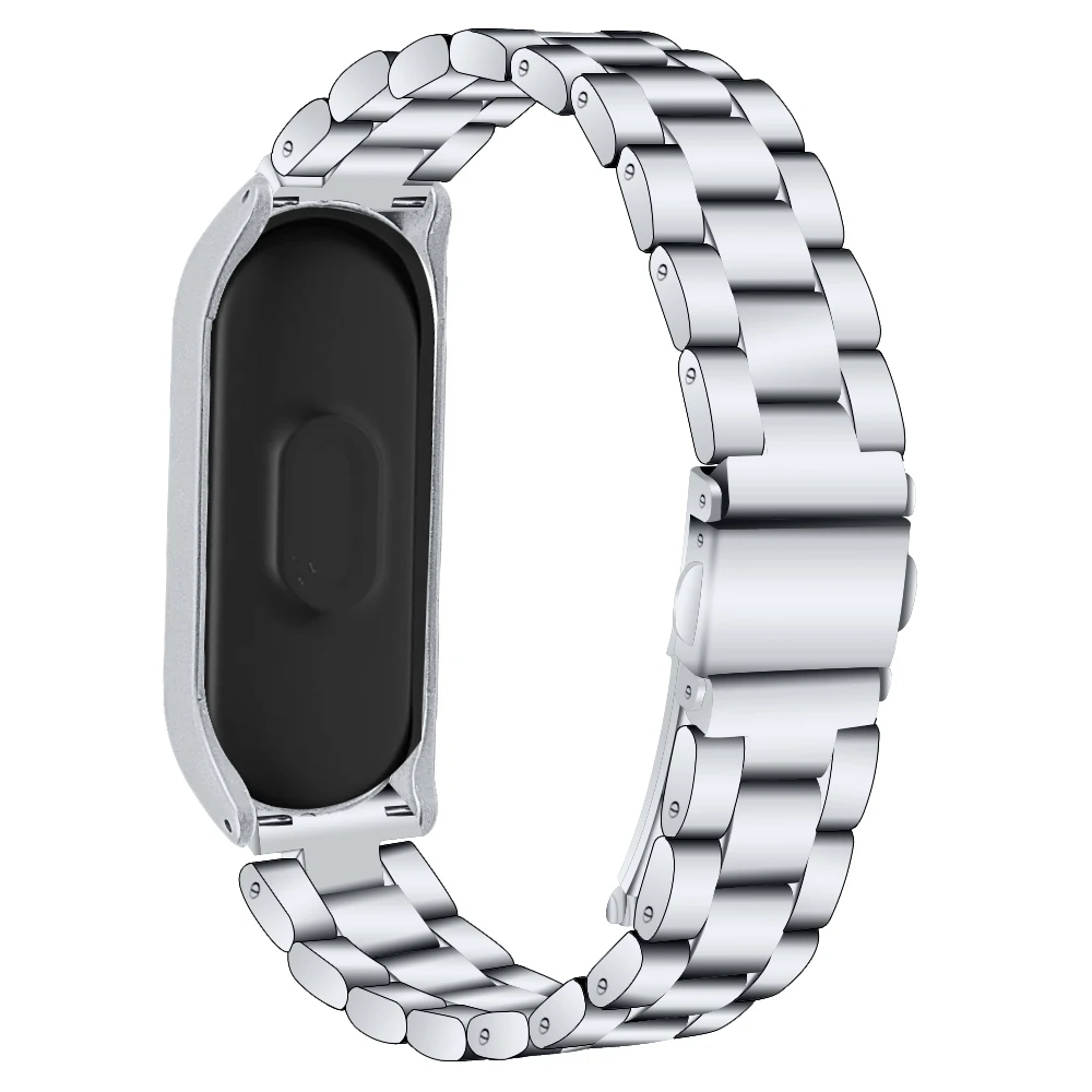 Смарт браслет 2020 для Xiaomi Band 3 ремешок Mi металлический Band3 4 смарт