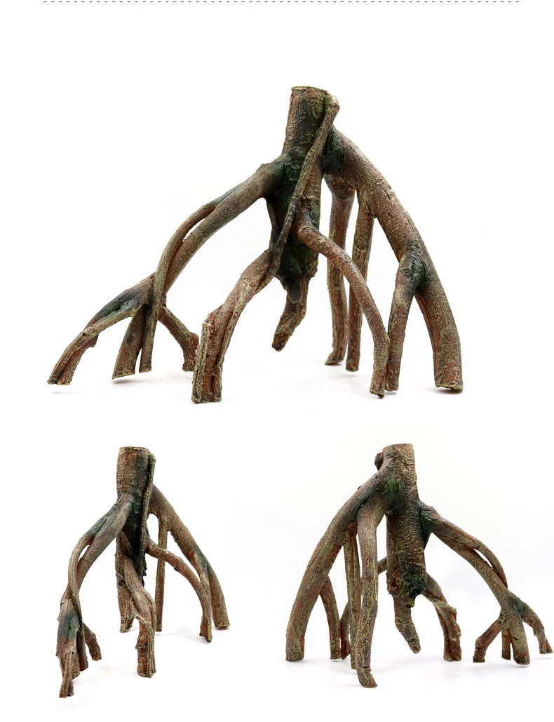 Декор Аквариума Рептилия ландшафтного дизайна жилья отверстие водопроводной воды трава дерево деревянный подземный домик убежище отверстие смолы опускается на дно плавника