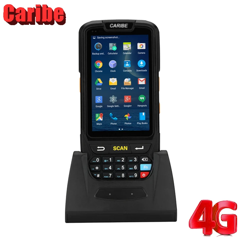 Карманный сканер штрих кода для Android с RFID считывателем PDA аккумулятор 4000 мАч|handheld