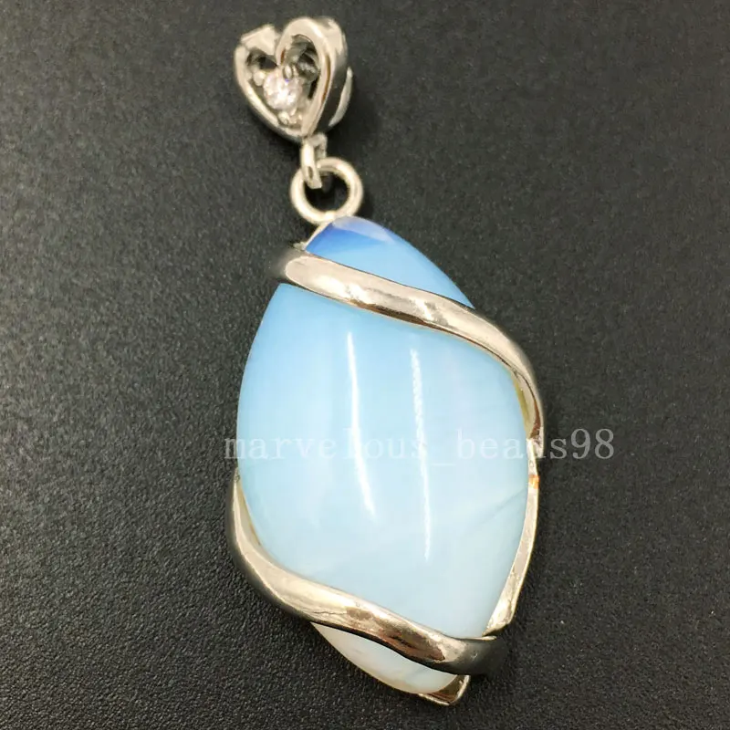 Опаловый кристалл малахит лазурит тигры глаз Howlite женский и мужской кулон бисер