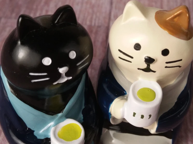 Q-glory японский zakka decole cat Смола украшения Kawaii home decor статуэтки кошек и миниатюры подарки декоративные ремесла