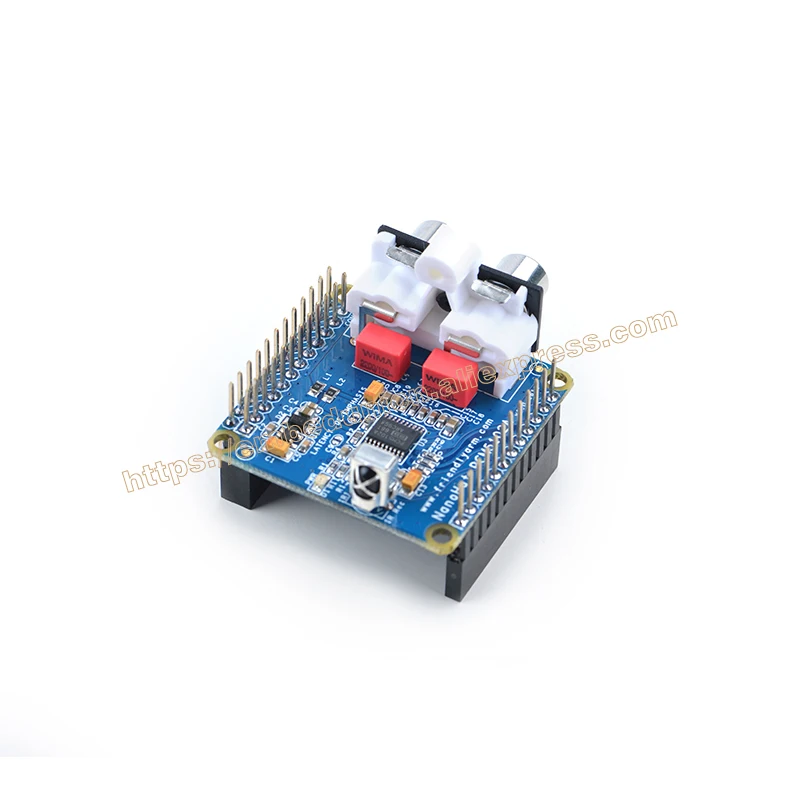 RealQvol Friendlyarm NanoHat PCM5102A, совместимый с NanoPi NEO/NEO Air, DAC аудио чип и NS' низкий уровень шума, частота дискретизации 384 кГц