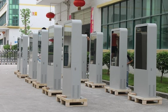 Торговый центр Плаза 55 дюймов 65 82 дюйма ПК встроенный WIFI двухсторонний двойной