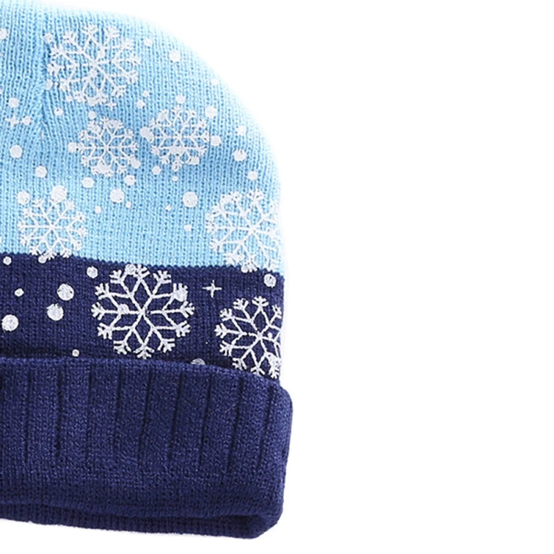 Детская Рождественская шапка и шарф со снежинками для мальчиков девочек