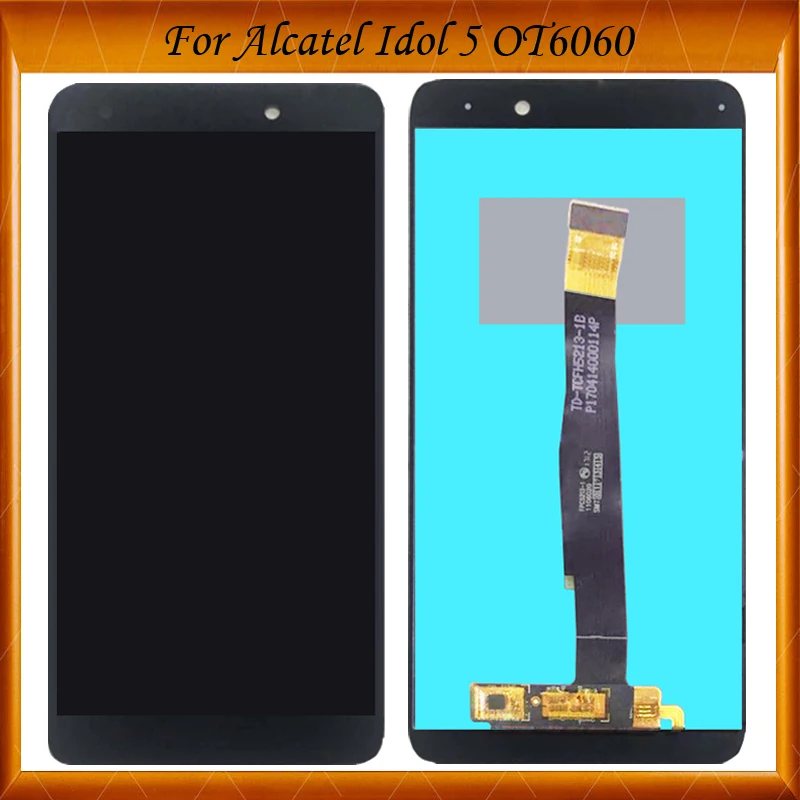100% протестирован подходит для Alcatel idol 5 OT6060 ЖК-дисплей сенсорный экран дигитайзер