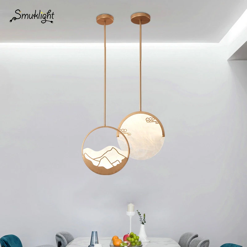 Современные светодиодные подвесные светильники Золотая лампа корпус для