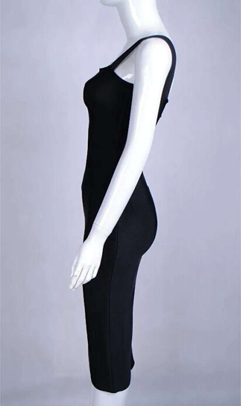 Новинка 2018 Женское зимнее Бандажное платье сексуальное на бретелях без рукавов