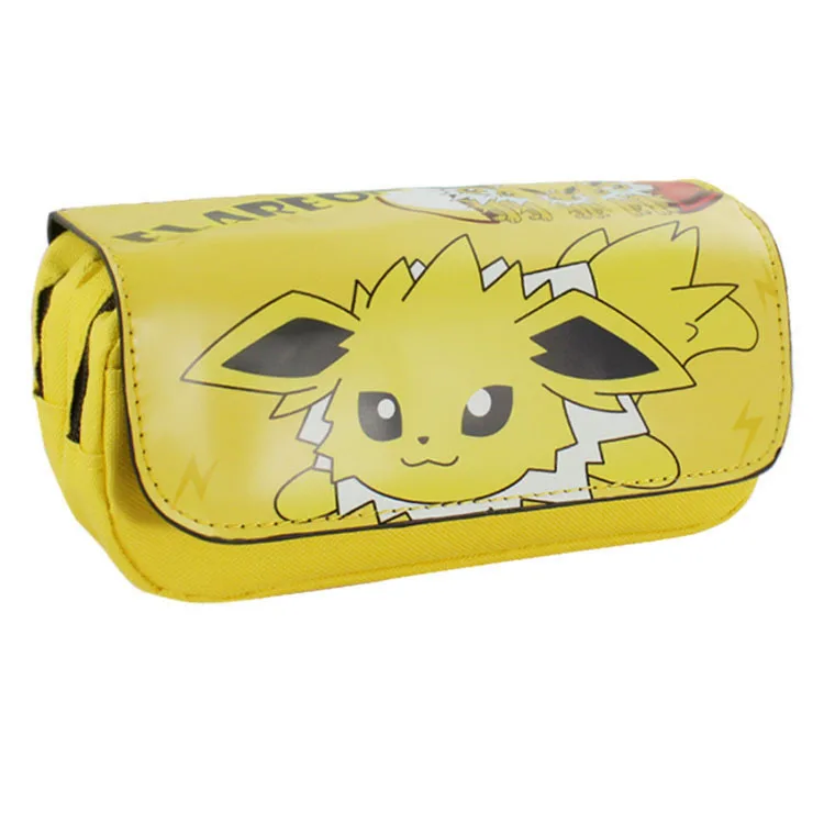 Pokemon Go кошелек Карманный ручка-монстр карандаш кошельки мультфильм аниме Kawaii Пикачу Канцелярские Дети кожаный чехол Box Сумки мешочек - Цвет: 023