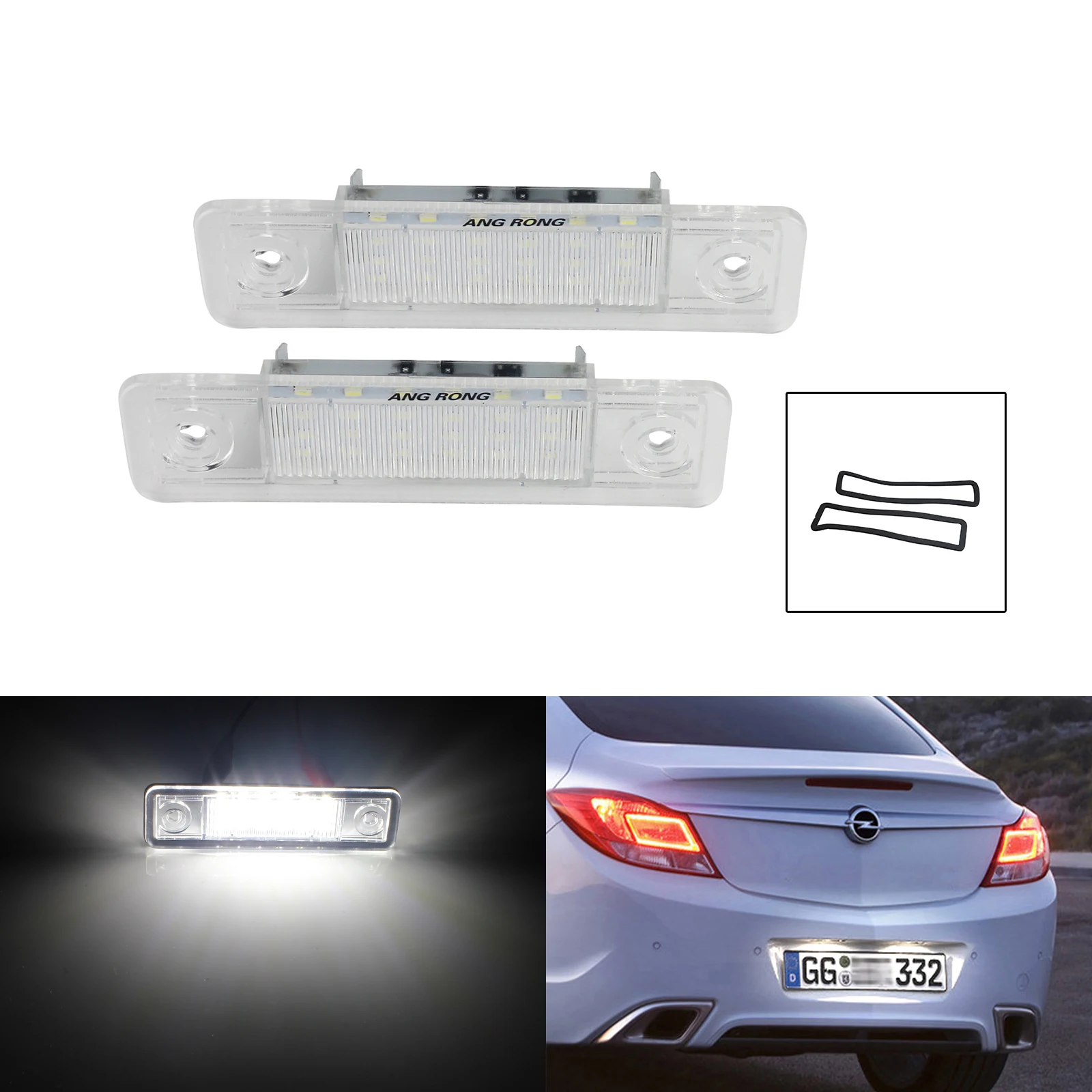 

ANGRONG CANBUS светодиодный номерной знак для Vauxhall Opel Astra F G Corsa Omega Signum Vectra