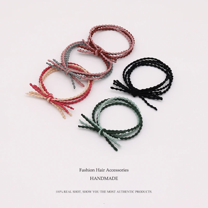 Резинки для волос Sempli женские нейлоновые двойные эластичные ленты ручной работы