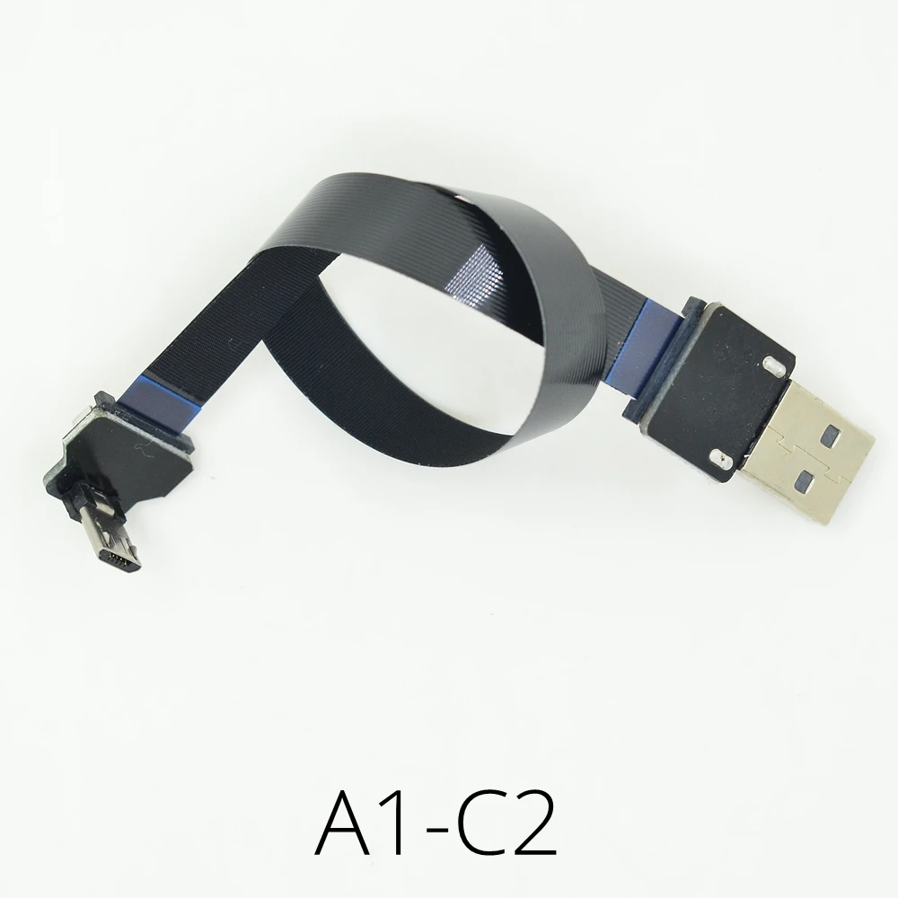 FFC USB 3. 0 Type c кабель FPV плоский тонкий ленточный FPC Кабель Micro 90 градусов к для