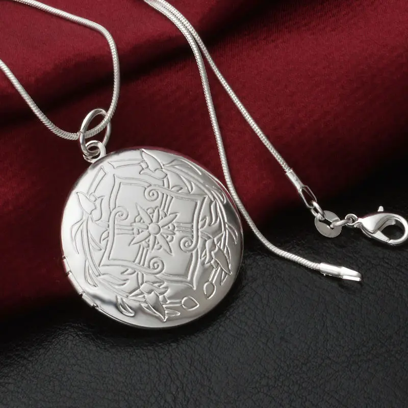 Падение моды циркон цветок круглой коробки DIY фазы кулон Цепочки и ожерелья для