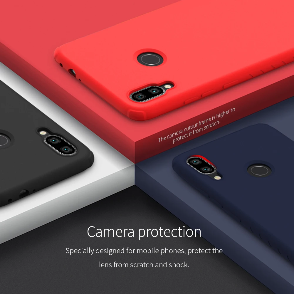 Чехол Nillkin из ТПУ для Xiaomi Redmi Note 7 и Pro силиконовая гладкая защитная задняя крышка