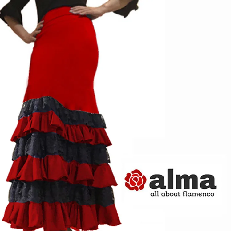 Женское платье для фламенко юбка многослойная танцев|Фламенко| |