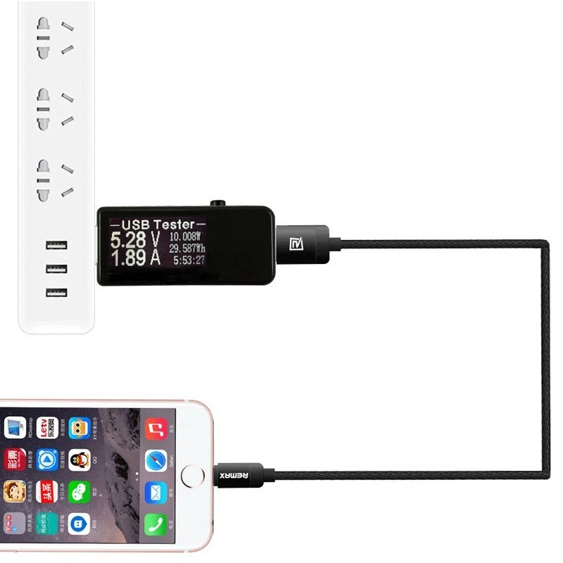 USB тестер 7 в 1 цифровой вольтметр постоянного тока амперметр измеритель вольт