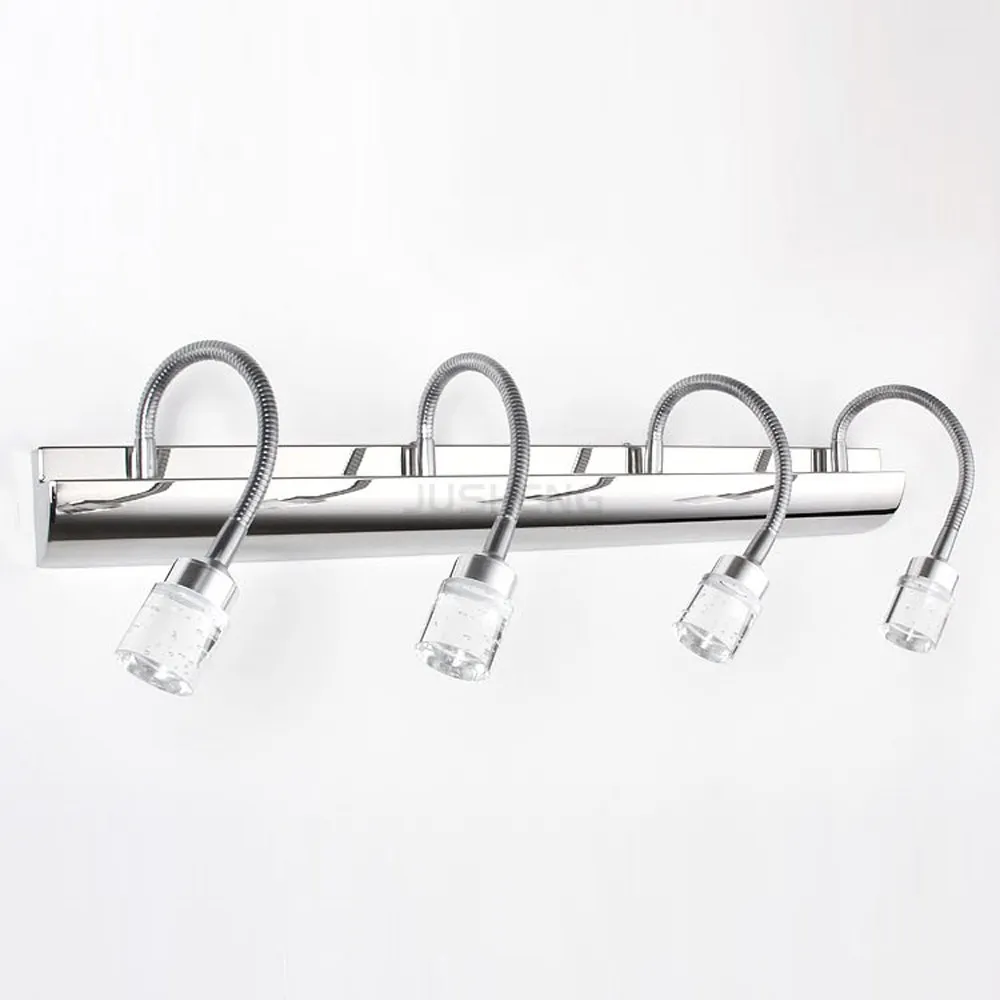 Современная светодиодная Хрустальная настенная лампа для ванной комнаты