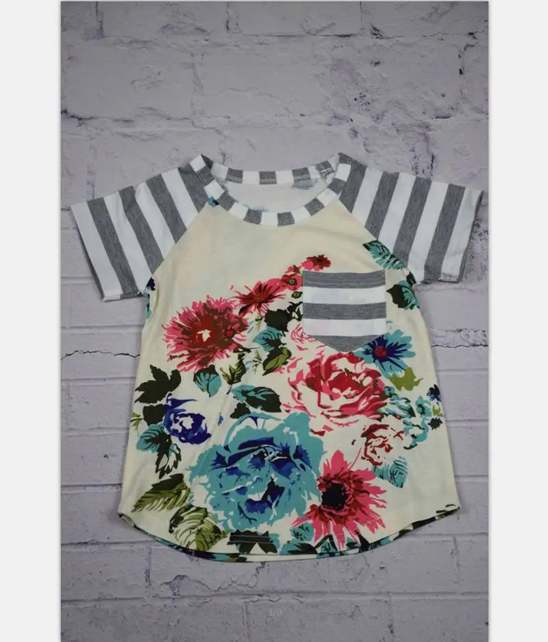 Футболки для матери и дочери с цветами 2018 семейная одинаковая одежда дети