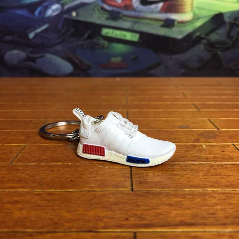 one shoe keychain Дропшиппинг aj1 offwhite Chicago Unc брелок в виде кроссовка Air Jordan 1 3D мини-кроссовки, закрытая спортивная обувь брелок в виде кроссовка s - Цвет: one shoe keychain