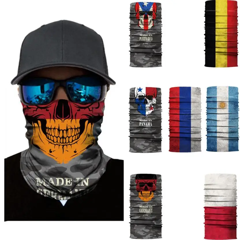 Велосипедная повязка на голову шарф грелка для шеи маска лица мотоциклетная