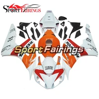 injection full fairings for honda cbr1000rr year 06 07 2006 2007 abs plastic motorcycle fairing kit bodywork orange white covers
