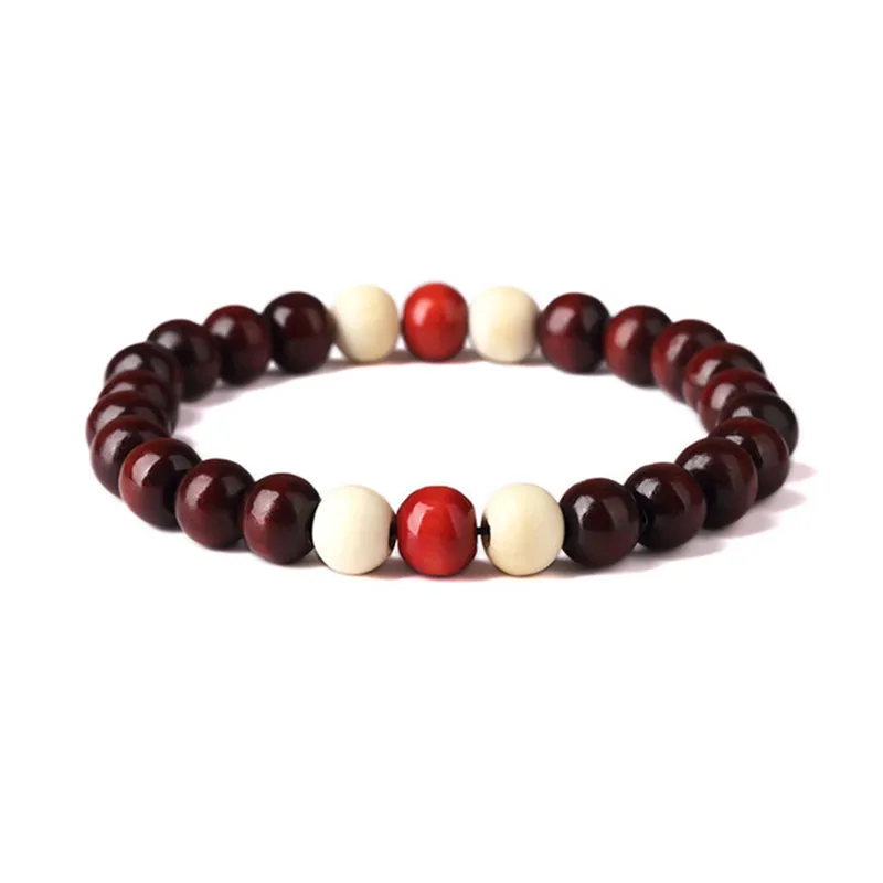 New Fashion Men Wood Beads Bracelets Sandalwood Buddhist Buddha Meditation Prayer Yoga Bead Bracelet Wooden Jewelry | Украшения и