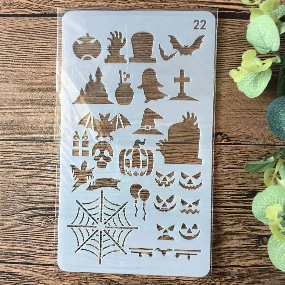 18 см Хэллоуин Дети DIY слои трафареты