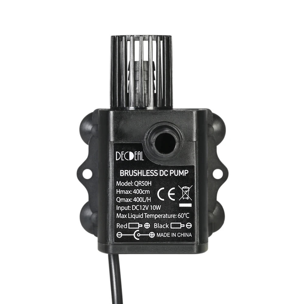 

Ultra-quiet Mini DC12V 10W 400L/H Lift 400cm Brushless Water Pump Female Submersible Fountain with Flow Adjustment Function